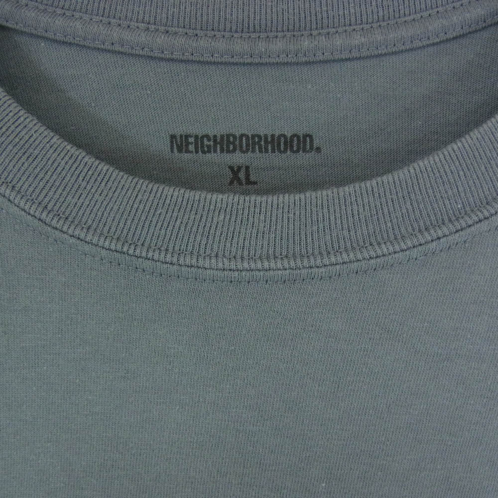 NEIGHBORHOOD ネイバーフッド 23SS SRL TEE-2 ロゴ プリント 半袖 Tシャツ チャコール系 XL【中古】