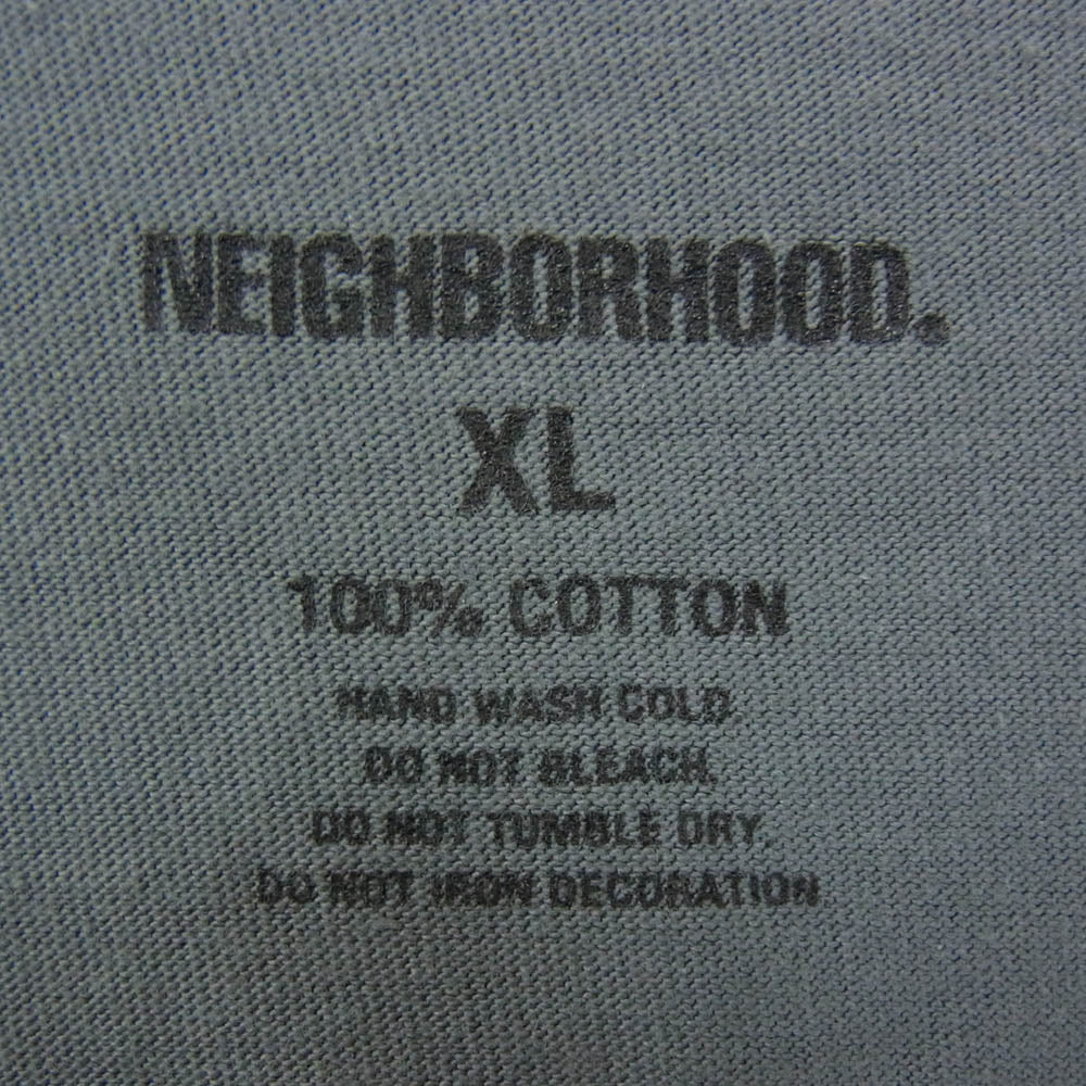 NEIGHBORHOOD ネイバーフッド 23SS SRL TEE-2 ロゴ プリント 半袖 Tシャツ チャコール系 XL【中古】