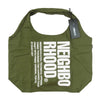 NEIGHBORHOOD ネイバーフッド 22SS 221GONH-CG01 ID . TOTE / C-LUGGAGE ロゴプリント コットントート バッグ エコバッグ OLIVE DRAB【新古品】【未使用】【中古】
