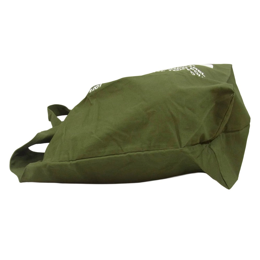NEIGHBORHOOD ネイバーフッド 22SS 221GONH-CG01 ID . TOTE / C-LUGGAGE ロゴプリント コットントート バッグ エコバッグ OLIVE DRAB【新古品】【未使用】【中古】