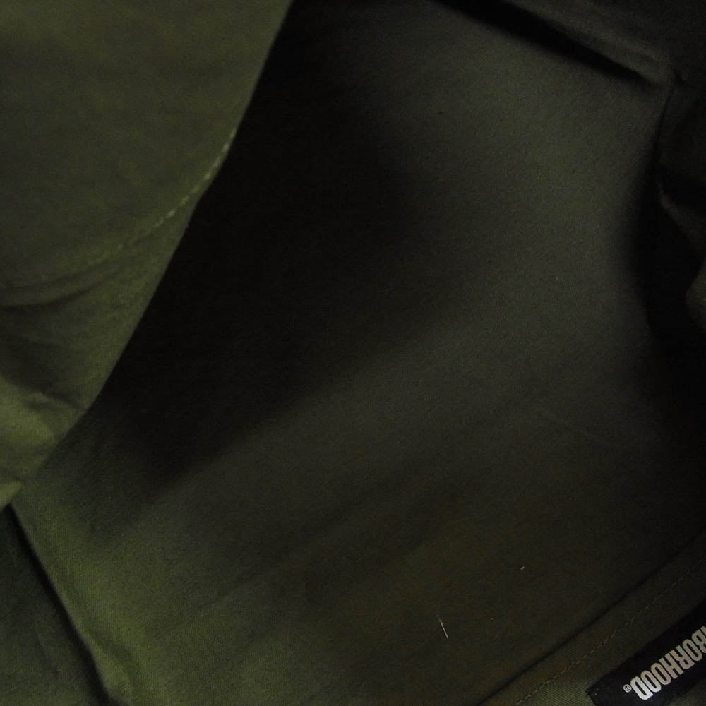 NEIGHBORHOOD ネイバーフッド 22SS 221GONH-CG01 ID . TOTE / C-LUGGAGE ロゴプリント コットントート バッグ エコバッグ OLIVE DRAB【新古品】【未使用】【中古】