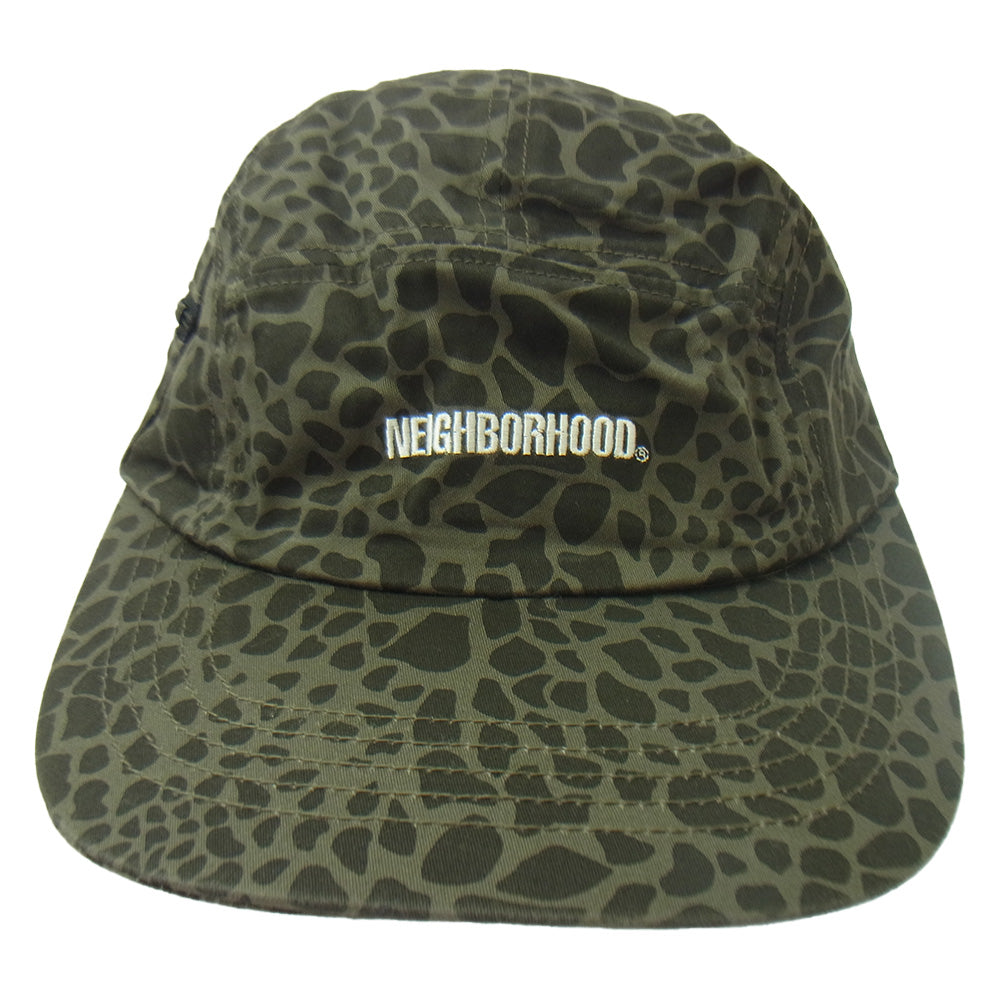 NEIGHBORHOOD ネイバーフッド 20AW 202YGNH-HT03 MIL-JET / C-CAP ジップポケット付 ロゴ刺繍 ミリタリー ジェット キャップ チャコール系【新古品】【未使用】【中古】