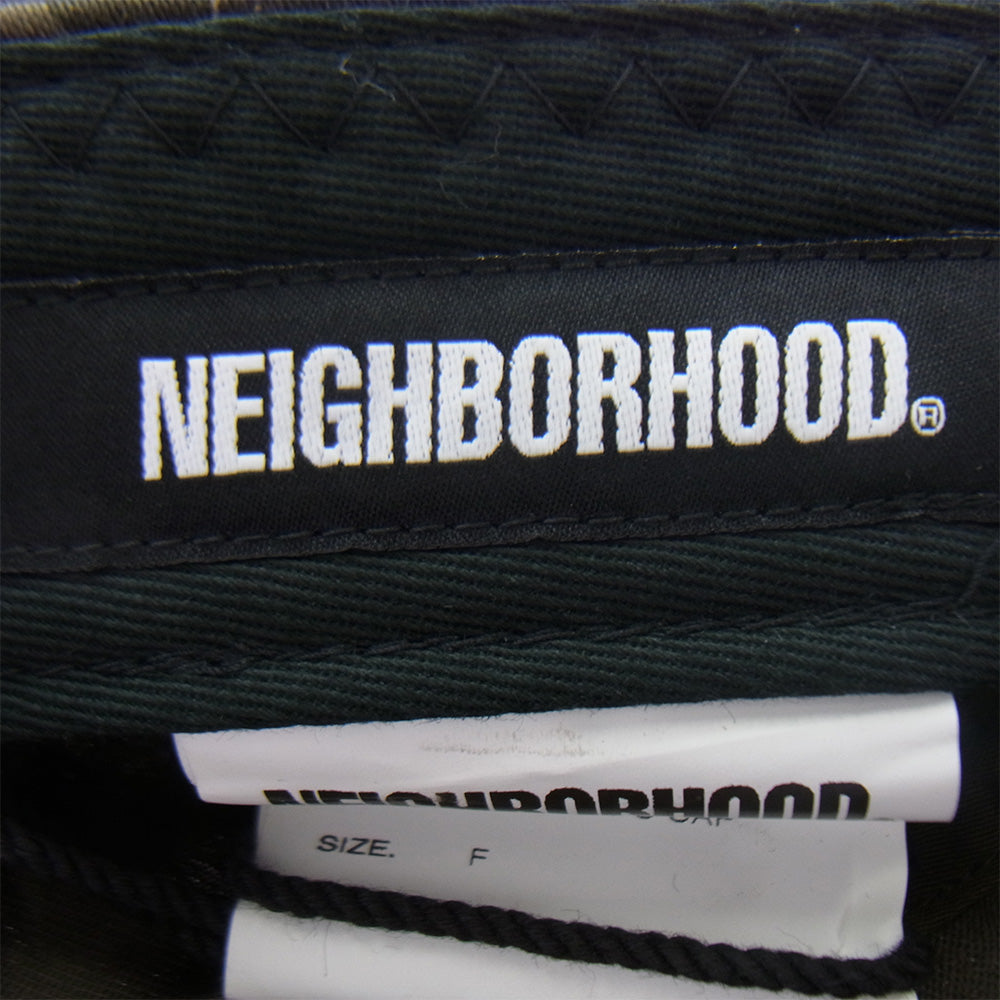 NEIGHBORHOOD ネイバーフッド 20AW 202YGNH-HT03 MIL-JET / C-CAP ジップポケット付 ロゴ刺繍 ミリタリー ジェット キャップ チャコール系【新古品】【未使用】【中古】
