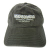 NEIGHBORHOOD ネイバーフッド 21SS 211YGNH-HT01S CI / C-CAP ロゴ 顔料染め加工 刺繍 コットン キャップ ブラック系【極上美品】【中古】
