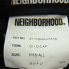 NEIGHBORHOOD ネイバーフッド 21SS 211YGNH-HT01S CI / C-CAP ロゴ 顔料染め加工 刺繍 コットン キャップ ブラック系【極上美品】【中古】