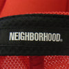 NEIGHBORHOOD ネイバーフッド 25AW 252YGNH-HT04 MESH CAP ラバー ロゴ プリント メッシュ キャップ レッド系【新古品】【未使用】【中古】