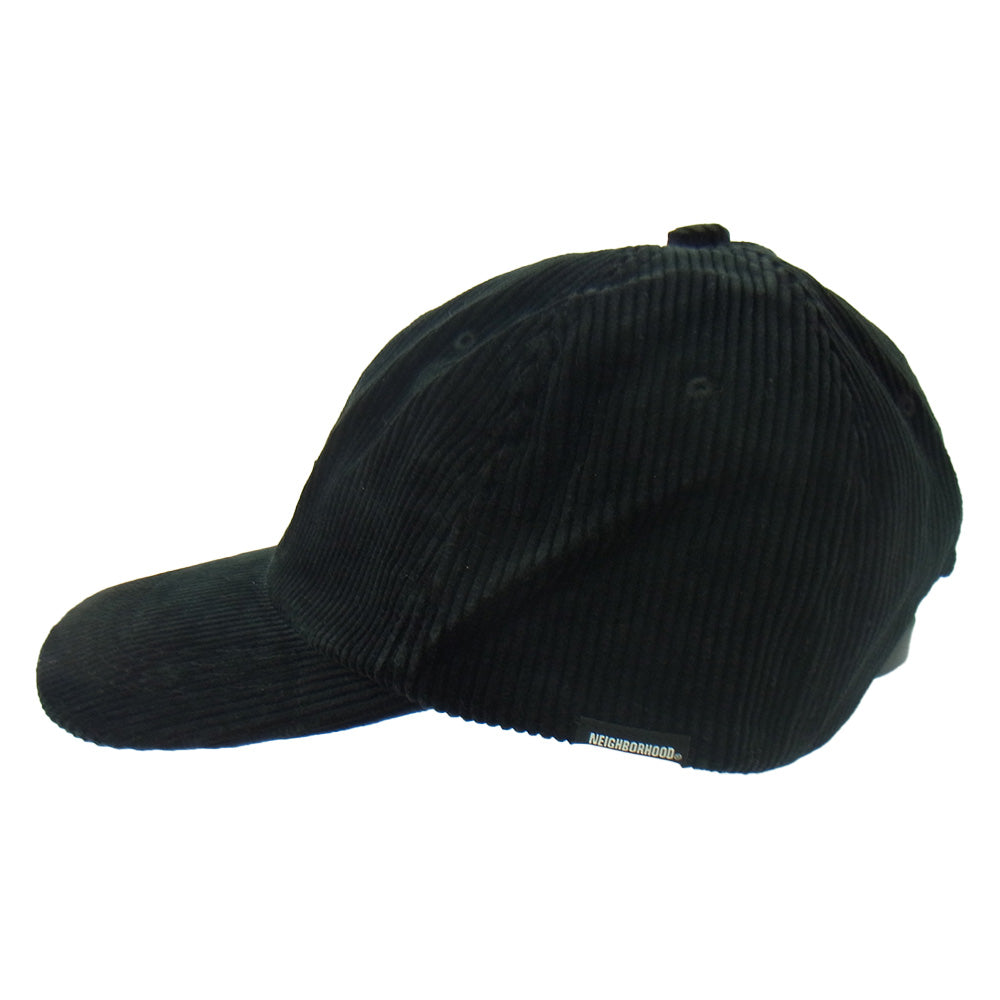 NEIGHBORHOOD ネイバーフッド 22AW 222YGNH-HT06 CORD DAD CAP コーデュロイ スモール ボックスロゴ キャップ ブラック系【新古品】【未使用】【中古】