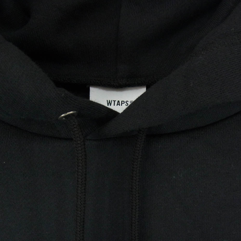 WTAPS ダブルタップス 20AW 202ATDT-HP01S SCREEN SWEAT HOODIE スクリーン ロゴ プリント スウェット フーディ プルオーバー スウェット パーカー ブラック系 XL【美品】【中古】