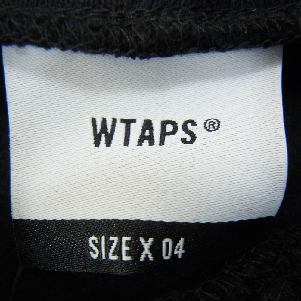 WTAPS ダブルタップス 20AW 202ATDT-HP01S SCREEN SWEAT HOODIE スクリーン ロゴ プリント スウェット フーディ プルオーバー スウェット パーカー ブラック系 XL【美品】【中古】
