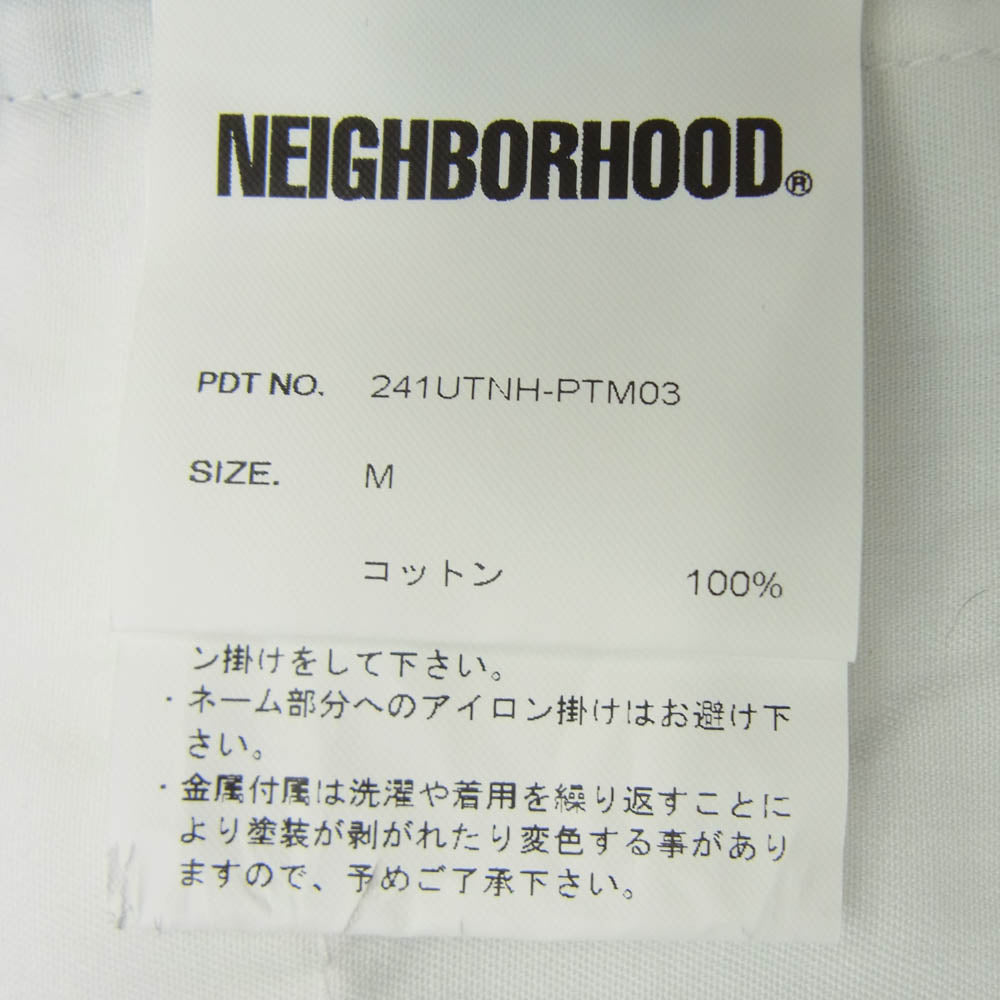 NEIGHBORHOOD ネイバーフッド 241UTNH-PTM03 block check shorts ロゴ プリント ブロック チェック ショーツ ショート パンツ ブラック系 M【中古】