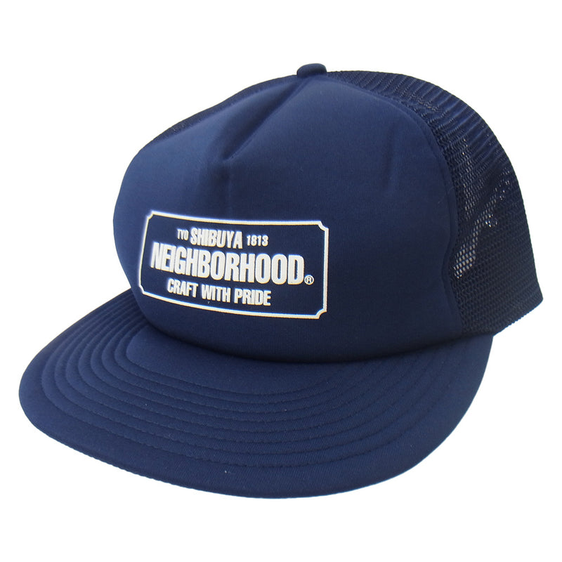 NEIGHBORHOOD ネイバーフッド 23SS 231YGNH-HT01S NH SHIBUYA MESH CAP 渋谷店 オープン記念 メッシュ キャップ ネイビー系【新古品】【未使用】【中古】