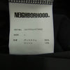 NEIGHBORHOOD ネイバーフッド 241FPNH-PTM02 PILE SHORT PANTS ロゴ 刺繍 パイル ショーツ ショート パンツ ブラック系 L【美品】【中古】