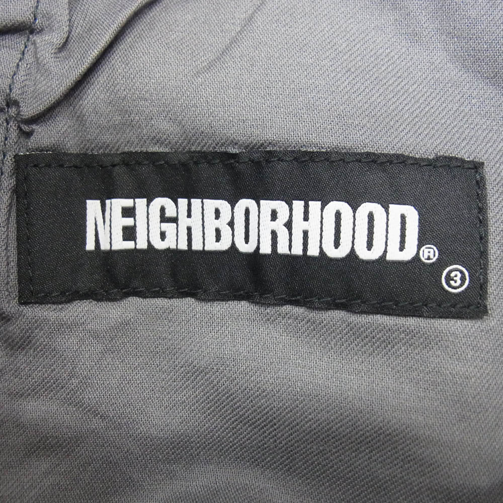 NEIGHBORHOOD ネイバーフッド 22SS 221YTNH-PTM05 CHEF/C-PT シェフ パンツ コットン シェフ ワイド イージー パンツ チャコール系 M【美品】【中古】