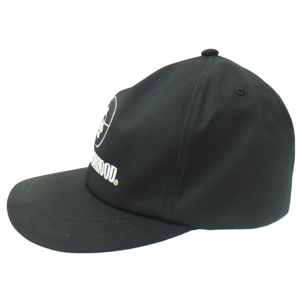 NEIGHBORHOOD ネイバーフッド 23AW 232YGNH-HT02S × PUBLIC ENEMY BASEBALL CAP パブリック エネミー ロゴ刺繍 コットン キャップ ブラック系【新古品】【未使用】【中古】