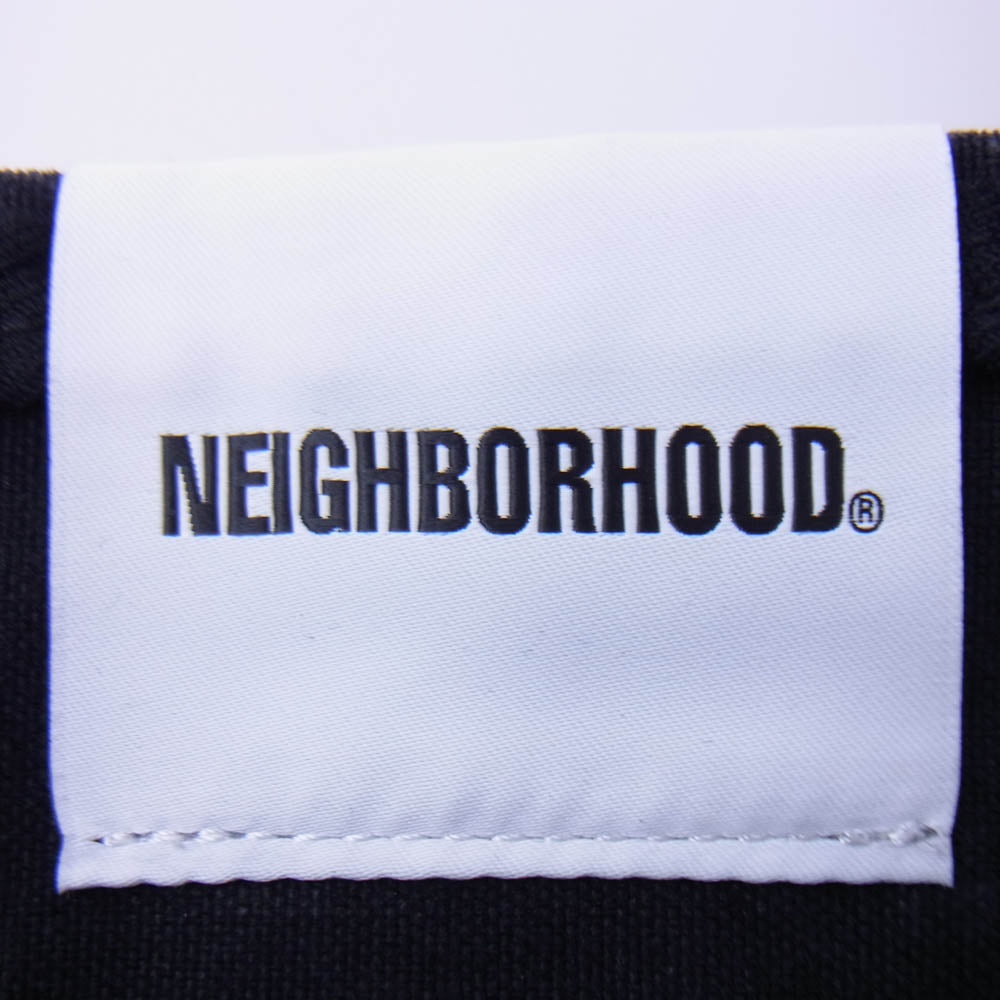 NEIGHBORHOOD ネイバーフッド 23AW 232TQNH-CG05 ID TOTE BAG バイオストーン加工 ステンシル プリント キャンバス トート バッグ ブラック系【中古】