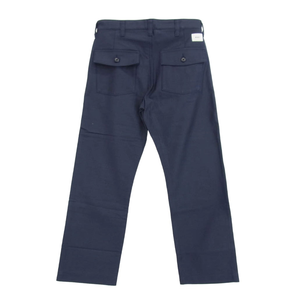WTAPS ダブルタップス 20AW 202BRDT-PTM02 BUDS TROUSERS COTTON SATIN トラウザーズ ネイビー ミリタリーパンツ ネイビー系 S【美品】【中古】