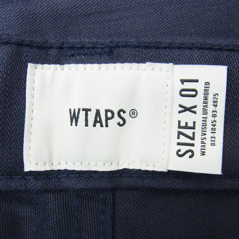 WTAPS ダブルタップス 20AW 202BRDT-PTM02 BUDS TROUSERS COTTON SATIN トラウザーズ ネイビー ミリタリーパンツ ネイビー系 S【美品】【中古】