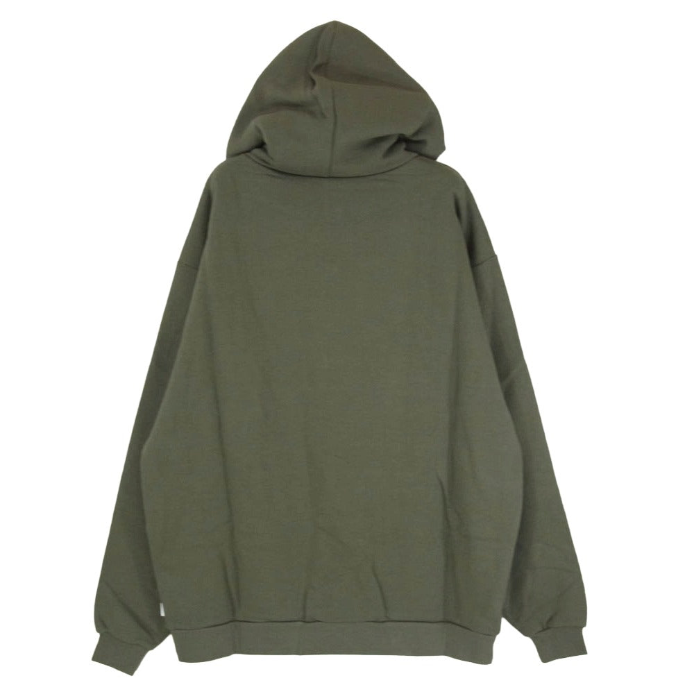 WTAPS ダブルタップス 20AW 202ATDT-HP03S OG HOODED フーディ プルオーバー ロゴ プリント スウェット パーカー オリーブドラブ XL【極上美品】【中古】