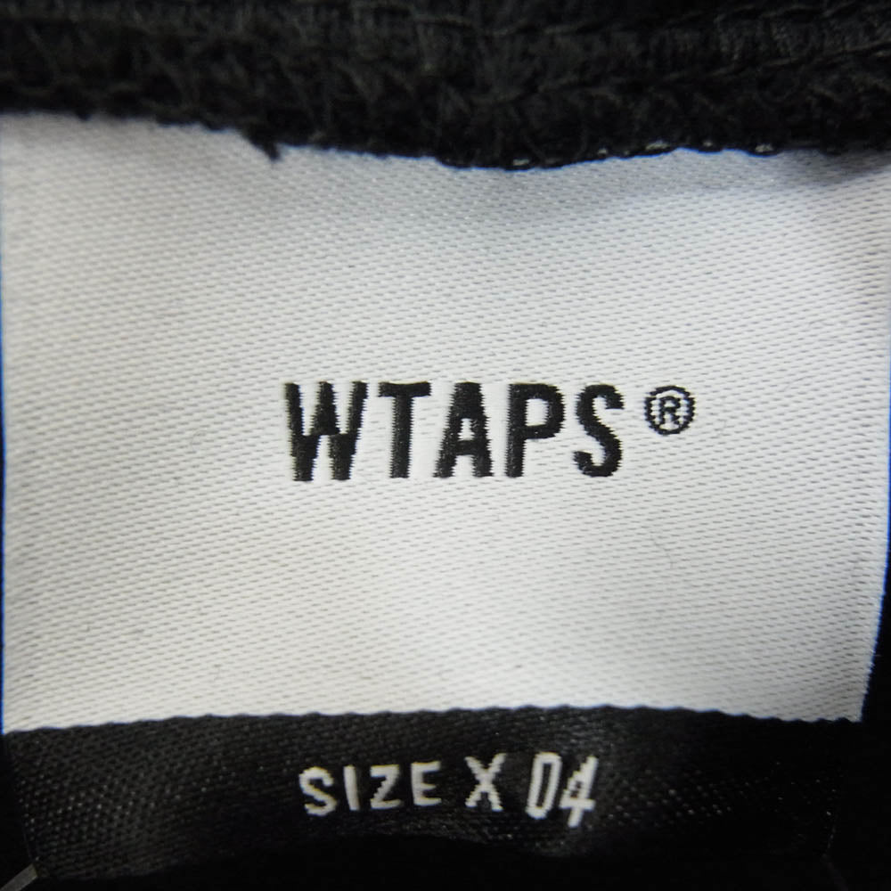 WTAPS ダブルタップス 20AW 202ATDT-HP03S OG HOODED フーディ プルオーバー ロゴ プリント スウェット パーカー ブラック系 XL【美品】【中古】
