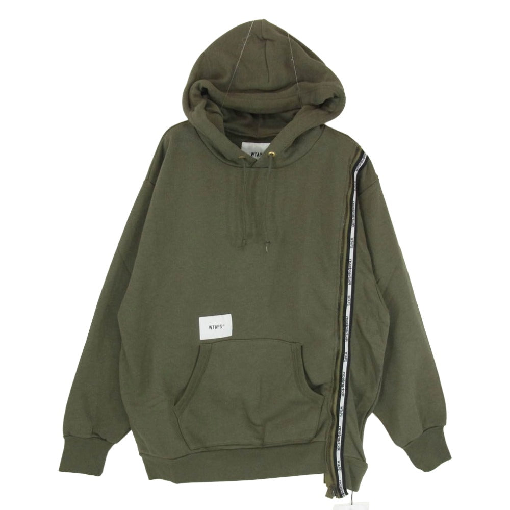 WTAPS ダブルタップス 20AW 202ATRID-CSM02S × Richardson BIZZ リチャードソン ジップアップ スウェット パーカー OLIVE DRAB M【極上美品】【中古】