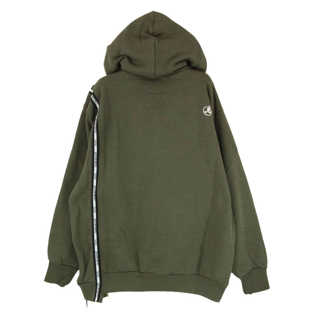 WTAPS ダブルタップス 20AW 202ATRID-CSM02S × Richardson BIZZ リチャードソン ジップアップ スウェット パーカー OLIVE DRAB M【極上美品】【中古】