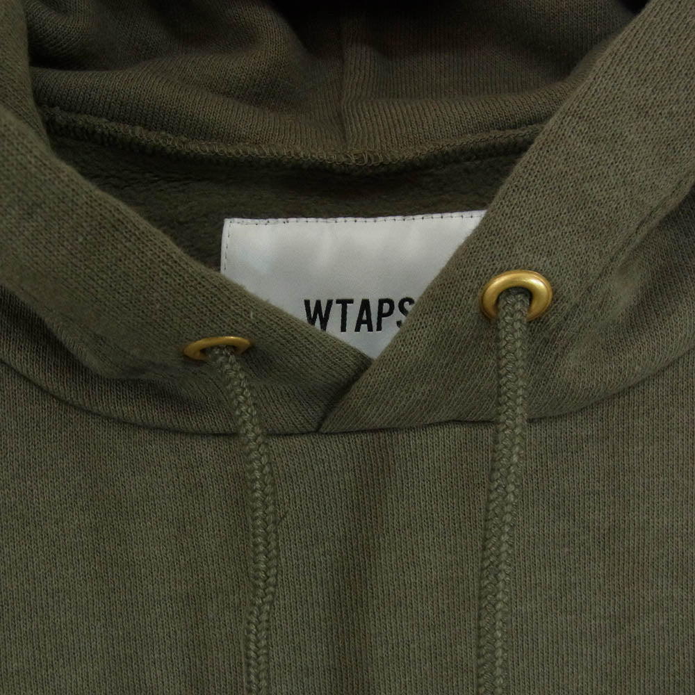 WTAPS ダブルタップス 20AW 202ATRID-CSM02S × Richardson BIZZ リチャードソン ジップアップ スウェット パーカー OLIVE DRAB M【極上美品】【中古】