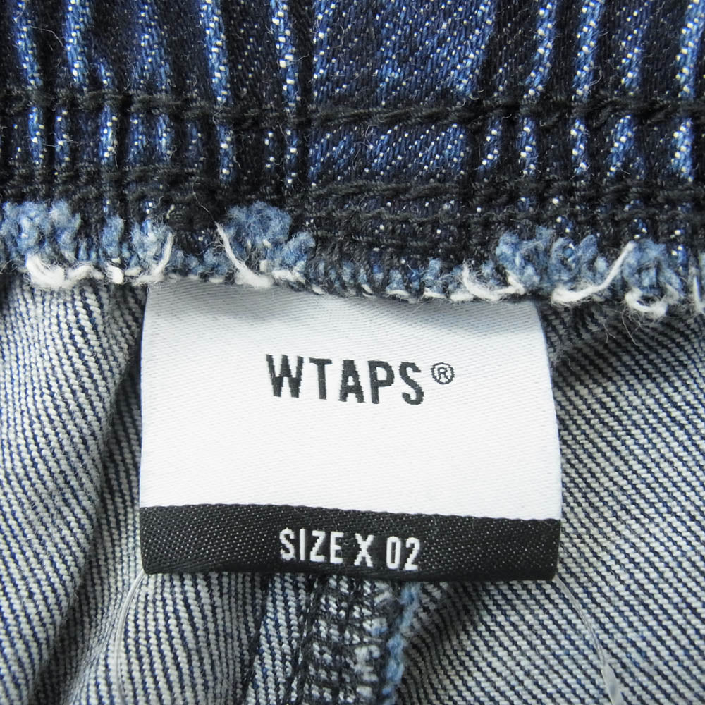 WTAPS ダブルタップス 22AW 222WVDT-PTM03 BLUES BAGGY TROUSERS COTTON DENIM ブルース バギー トラウザー コットン ジーンズ デニム パンツ インディゴブルー系 2【美品】【中古】