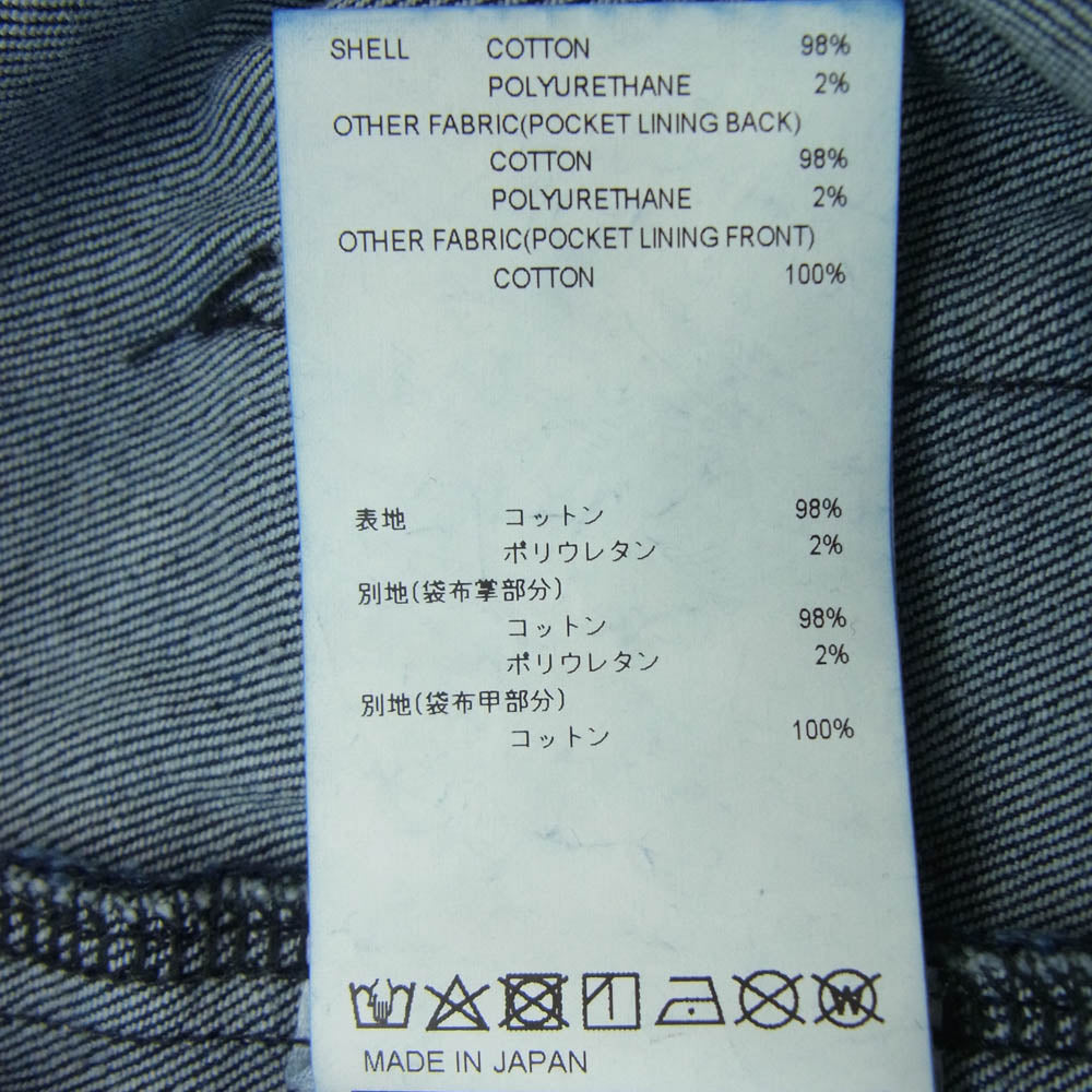 WTAPS ダブルタップス 22AW 222WVDT-PTM03 BLUES BAGGY TROUSERS COTTON DENIM ブルース バギー トラウザー コットン ジーンズ デニム パンツ インディゴブルー系 2【美品】【中古】