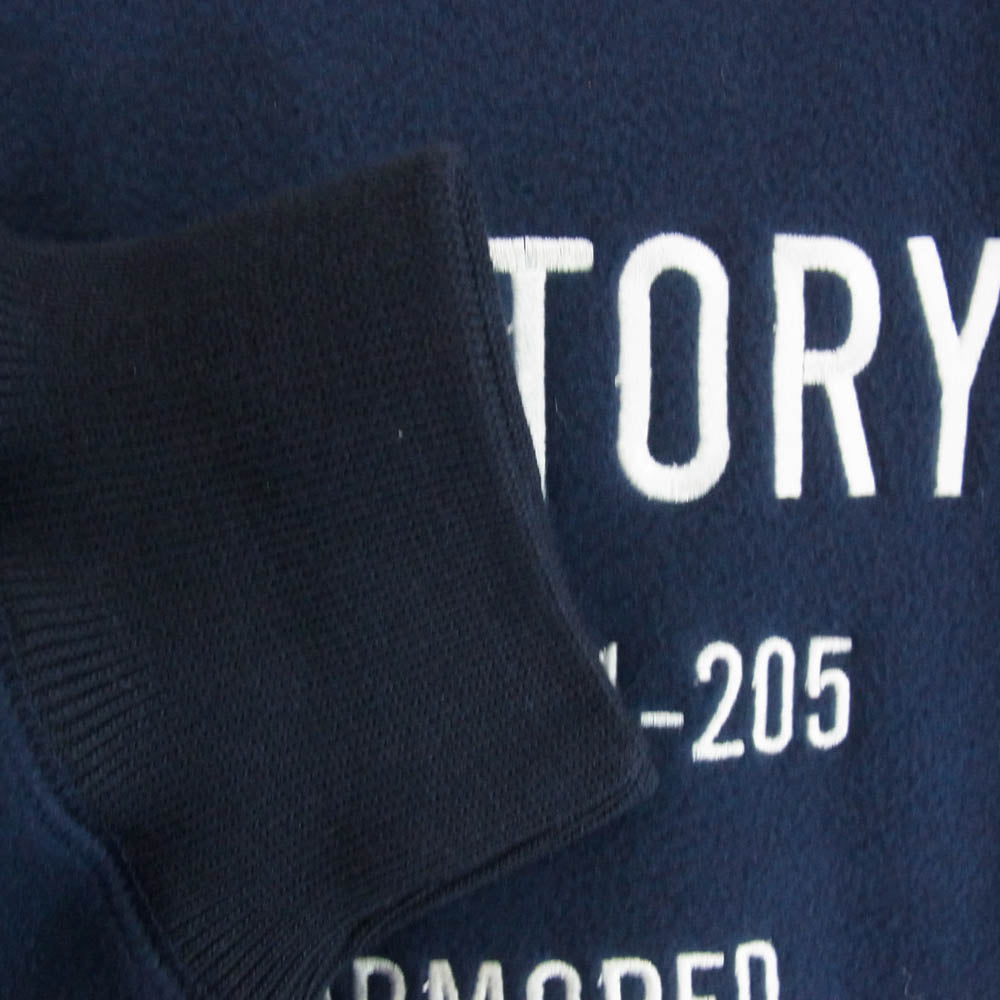 WTAPS ダブルタップス 20AW 202ATDT-CSM33 CRUCIBLE / CREW NECK / FLEECE URBAN TERRITORY ロゴ刺繍 クルーネック フリース スウェットシャツ ネイビー系 L【美品】【中古】