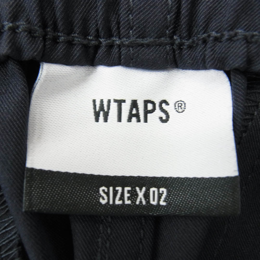 WTAPS ダブルタップス 22SS 231BRDT-PTM09 POLY TWILL SHORTS ポリツィル ナイロン ショート パンツ ブラック系 2【美品】【中古】