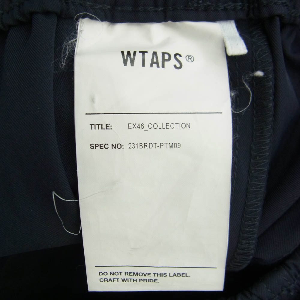 WTAPS ダブルタップス 22SS 231BRDT-PTM09 POLY TWILL SHORTS ポリツィル ナイロン ショート パンツ ブラック系 2【美品】【中古】