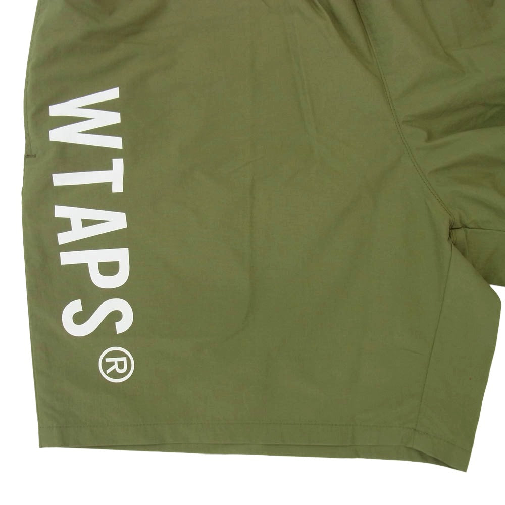 WTAPS ダブルタップス 24SS 241CWDT-PTM08 NYLON TUSSAH PERTEX SIGN SHORTS ショーツ ナイロン タッサー パーテックス ショート ハーフ パンツ OLIVE DRAB 3【新古品】【未使用】【中古】