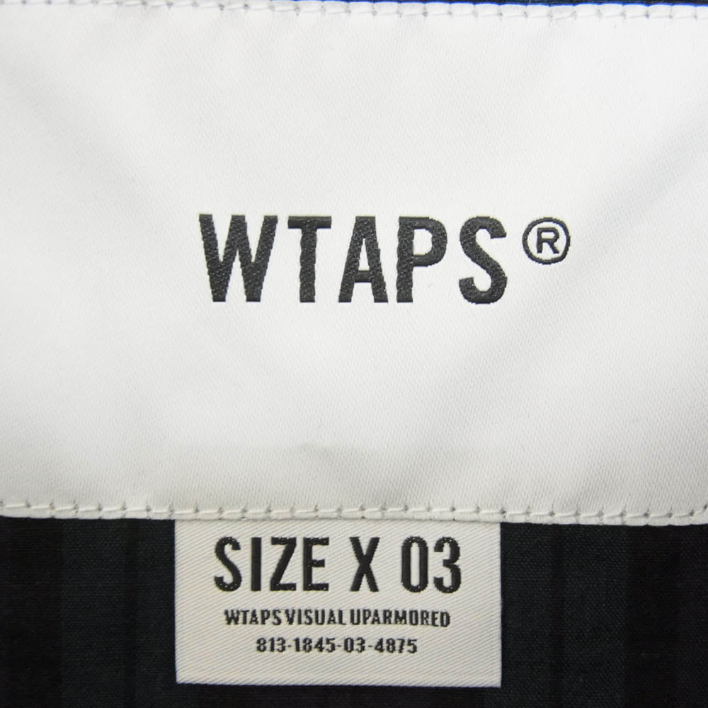 WTAPS ダブルタップス 21SS 211GWDT-SHM05 WCPO LS. RIPSTOP. COOL. MAX リップストップ クールマックス 半袖 チェック シャツ グリーン系 L 3【極上美品】【中古】