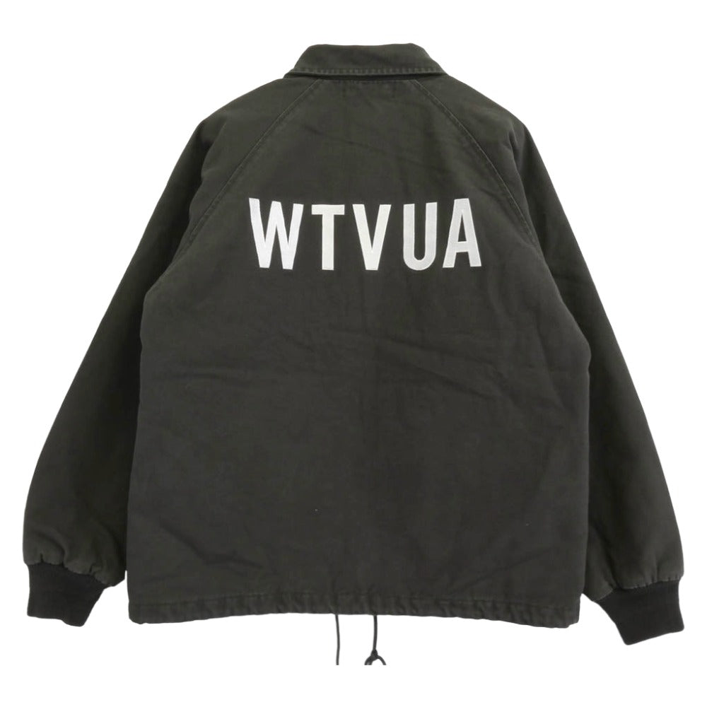 WTAPS ダブルタップス 18AW 182BRDT-JKM03 A-GENTS JACKET キルティングライナー付 キャンバス コーチ ジャケット カーキ系 X02【中古】