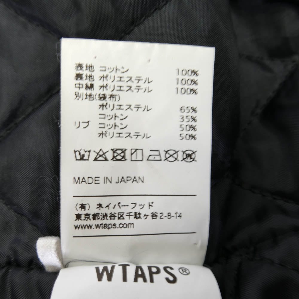 WTAPS ダブルタップス 18AW 182BRDT-JKM03 A-GENTS JACKET キルティングライナー付 キャンバス コーチ ジャケット カーキ系 X02【中古】