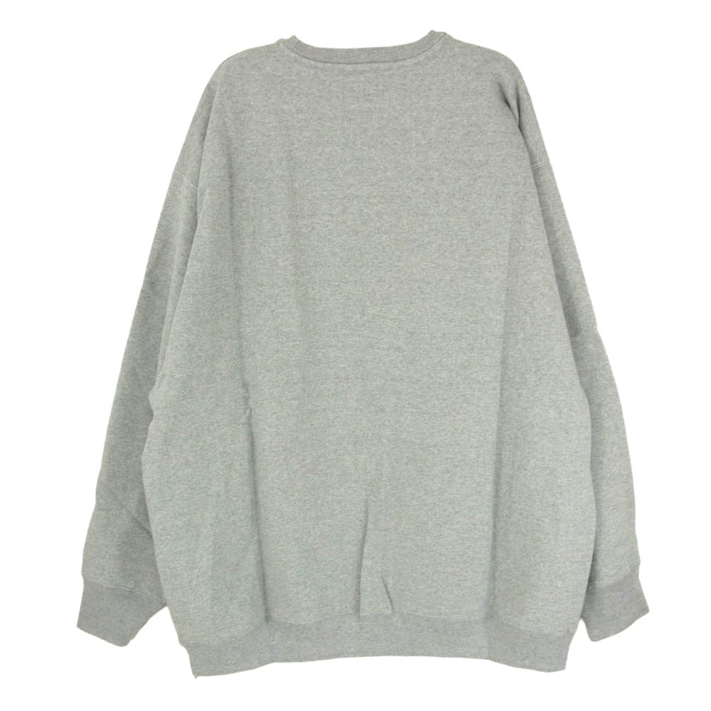 WTAPS ダブルタップス 23SS 231ATDT-CSM02 DESIGN 01/ SWEATER / COTTON.COLLEGE デザイン クルーネック スウェット カレッジ グレー系 4【新古品】【未使用】【中古】