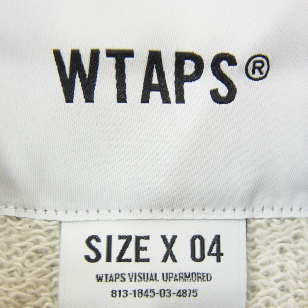 WTAPS ダブルタップス 23SS 231ATDT-CSM02 DESIGN 01/ SWEATER / COTTON.COLLEGE デザイン クルーネック スウェット カレッジ グレー系 4【新古品】【未使用】【中古】