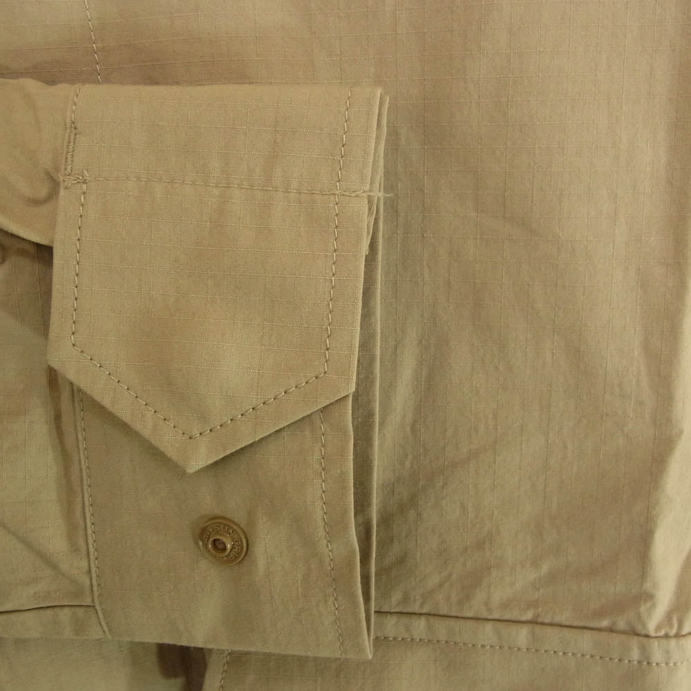 WTAPS ダブルタップス 21AW 212GWDT-SHM02 LS / NYCO RIPSTOP リップストップ ミリタリー ブルゾン ジャケット ベージュ系 M【美品】【中古】