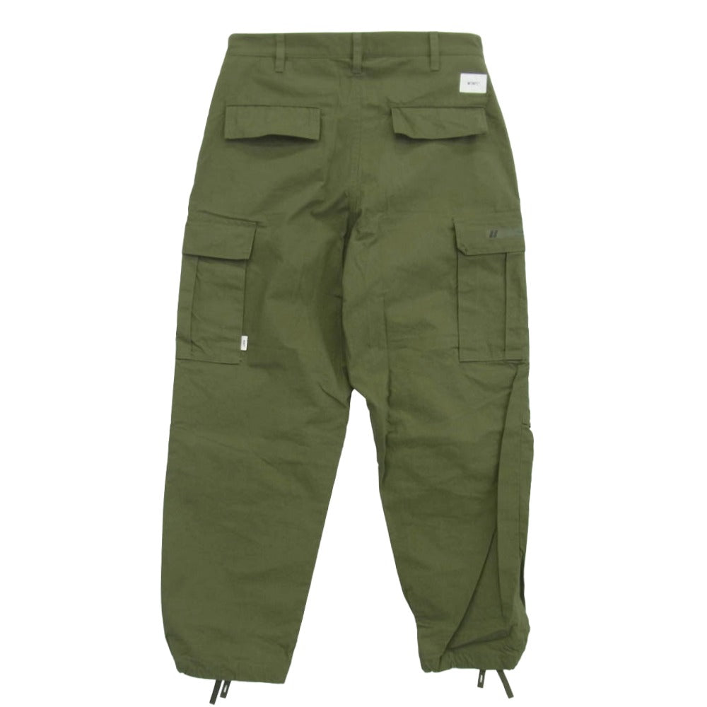 WTAPS ダブルタップス 22AW 222WVDT-PTM07 UNGLE STOCK TROUSERS NYCO. RIPSTOP トラウザー カーゴ パンツ カーキ系 2【美品】【中古】