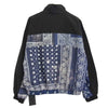 NEIGHBORHOOD ネイバーフッド 21AW 212AQNH-JKM03 BANDANA CHOPPED TRACK JACKET バンダナ トラック ジャケット ロゴ入り木製ハンガー付 ブラック系 M【極上美品】【中古】
