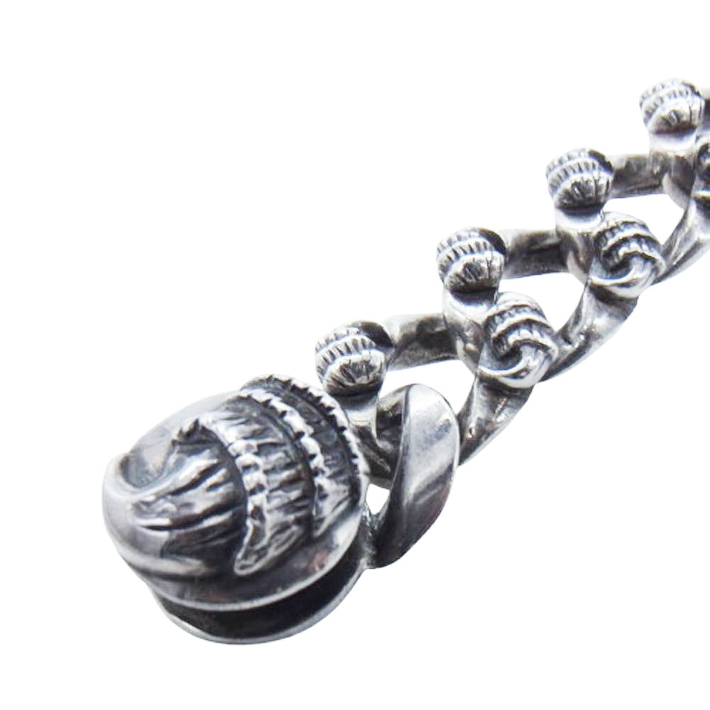 CHROME HEARTS クロムハーツ（原本無） 10LINK CROW CHN LNK クロウ ファンシー リンク クリップ ブレスレット シルバー系【中古】