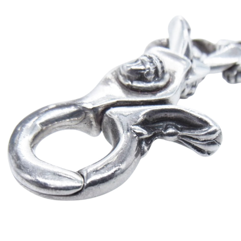 CHROME HEARTS クロムハーツ（原本無） 10LINK CROW CHN LNK クロウ ファンシー リンク クリップ ブレスレット シルバー系【中古】