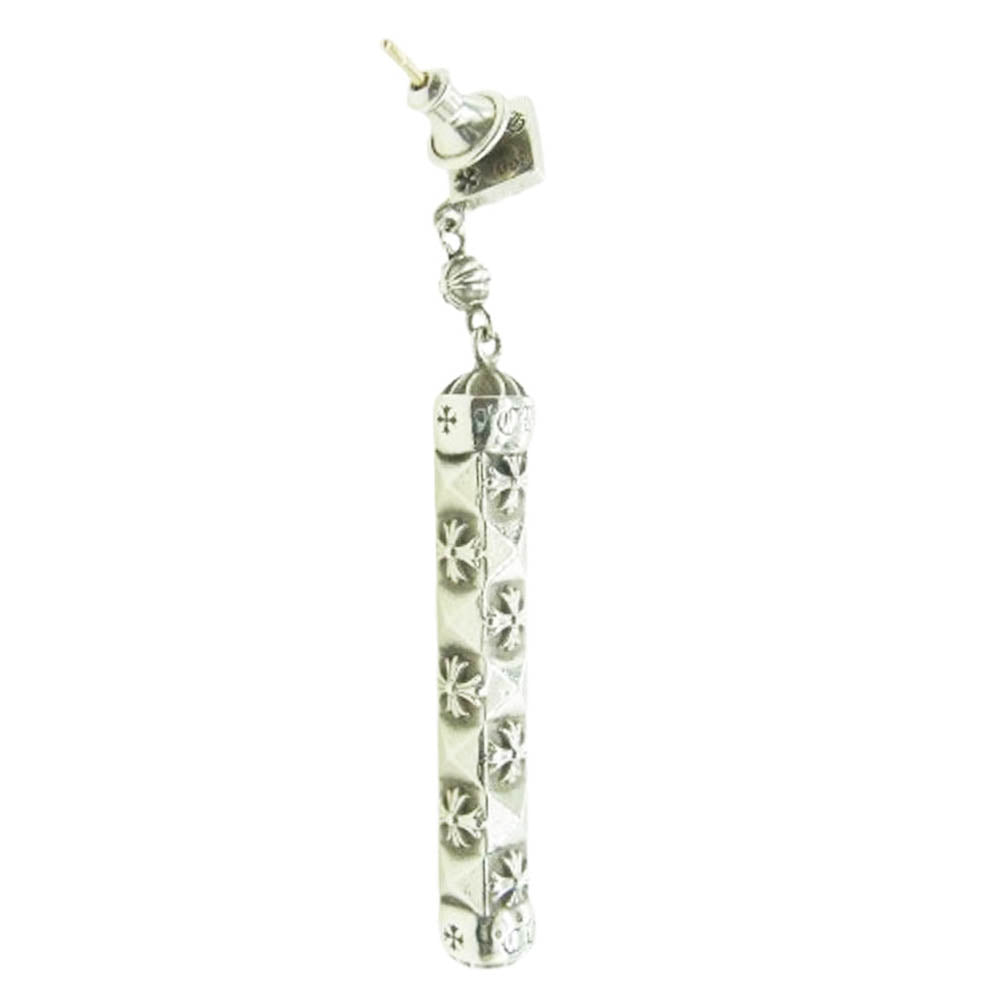 CHROME HEARTS クロムハーツ（原本無） DANGLE PYRMD PLUS ダングル ピラミッド プラス ドロップ シルバー ピアス シルバー系【中古】