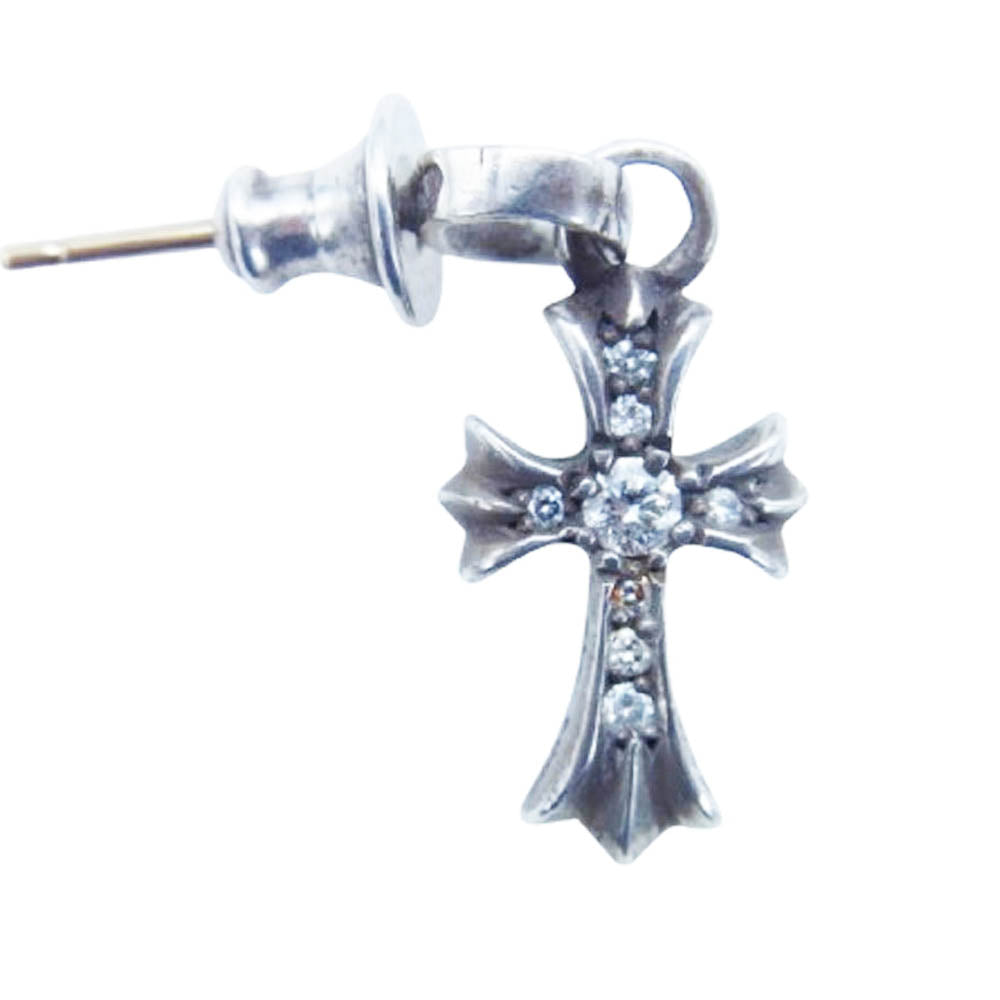 CHROME HEARTS クロムハーツ（原本有） BBY F PPRCHN P D ベイビーファット PAVE ダイヤ ピアス シルバー系【中古】