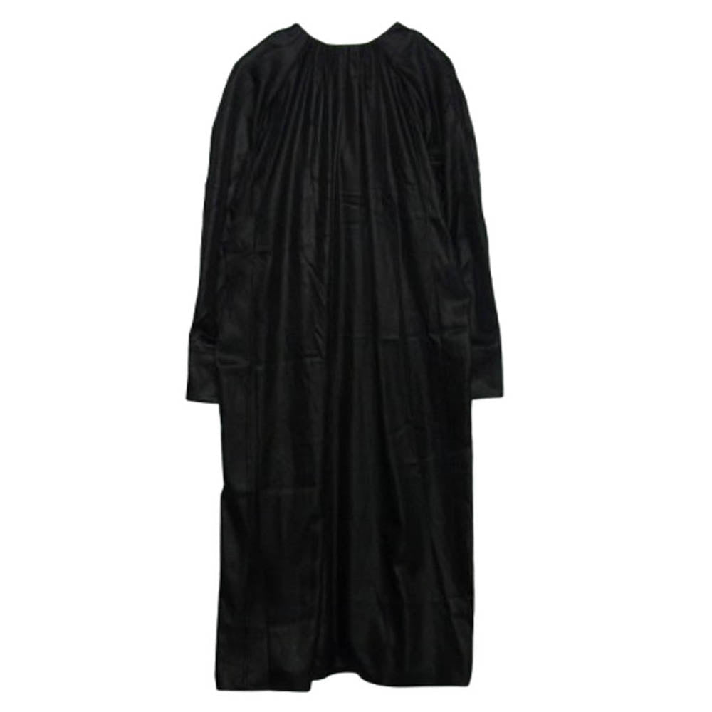 ACNE STUDIOS アクネストゥディオズ FN-WN-DRES000398 アセテート マキシ ロング ワンピース ブラック系 36【新古品】【未使用】【中古】