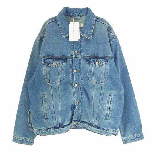 ワイプロジェクト 23AW JACK76-S25 ワイヤー 変形 デニム ジャケット インディゴブルー系 L【極上美品】【中古】