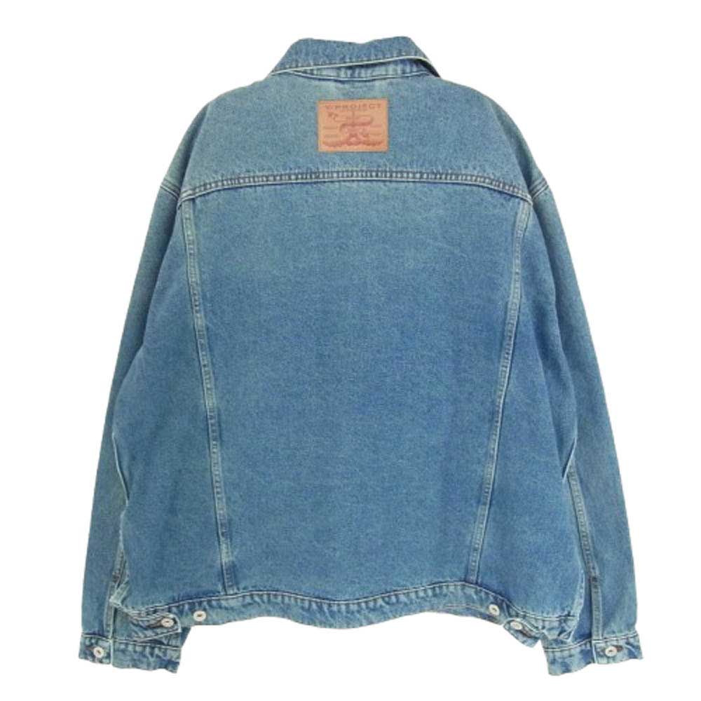 ワイプロジェクト 23AW JACK76-S25 ワイヤー 変形 デニム ジャケット インディゴブルー系 L【極上美品】【中古】