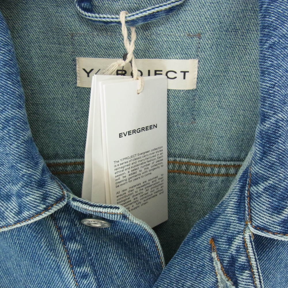 ワイプロジェクト 23AW JACK76-S25 ワイヤー 変形 デニム ジャケット インディゴブルー系 L【極上美品】【中古】