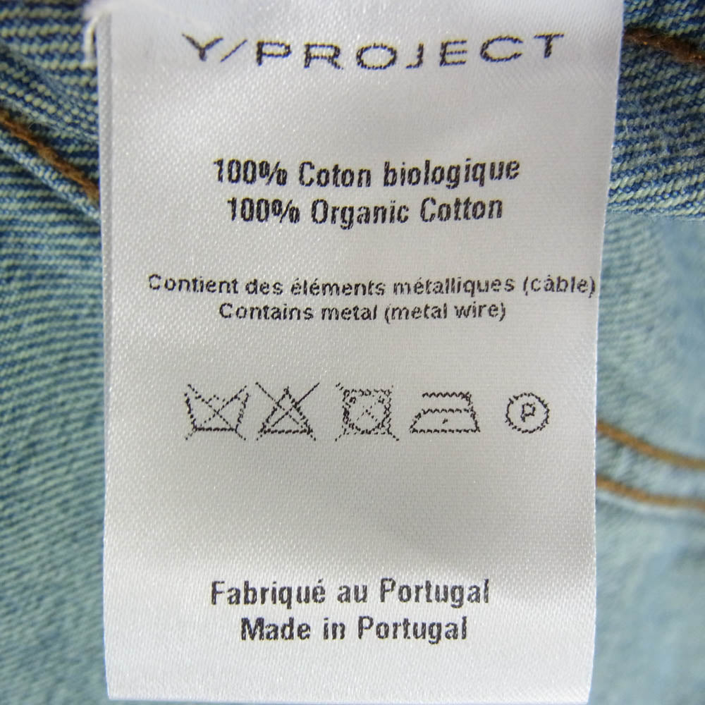 ワイプロジェクト 23AW JACK76-S25 ワイヤー 変形 デニム ジャケット インディゴブルー系 L【極上美品】【中古】