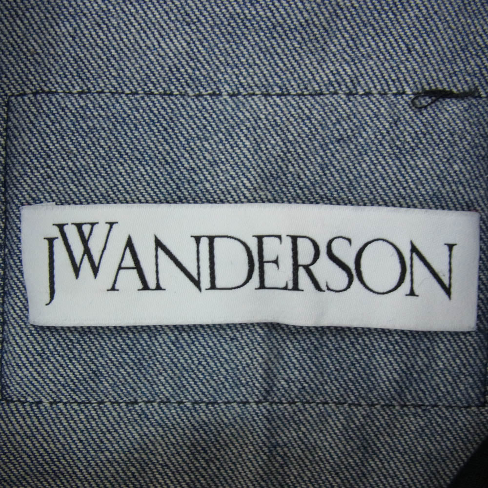 J.W.Anderson. ジェイダブリューアンダーソン 23SS DJ0015PG1164738 Distressed effect denim jacket ダメージ デニム ジャケット インディゴブルー系 F【中古】